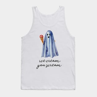 Ice Cream, You Scream Ghost Tank Top